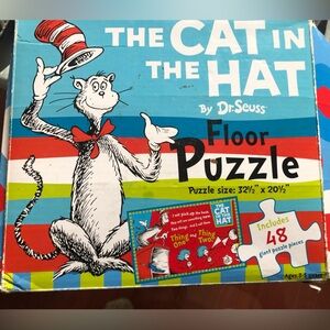 Dr. Seuss Cat in the Hat Floor Puzzle - Multicolor Ages 3 up